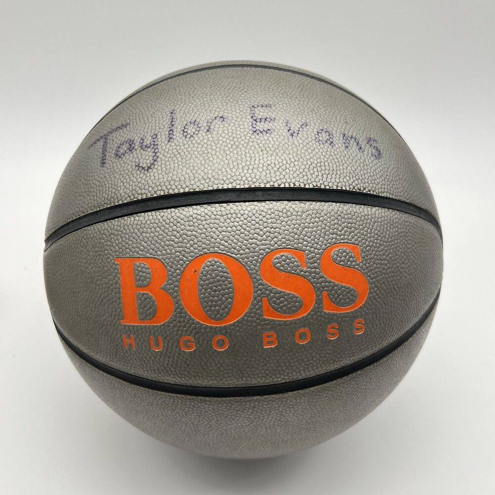 Hugo Boss Limited Edition Collectible Basketball Silver Orange Rare Promo Size 7